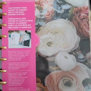 Happy Planner Pink and White Floral Design Planner